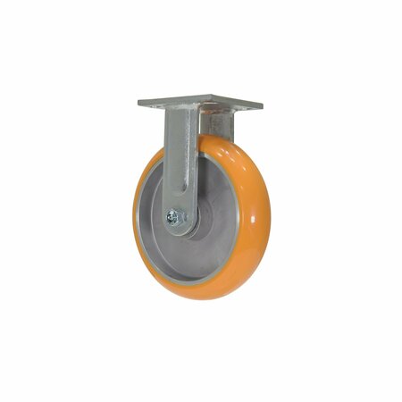 Vestil Orange Premium Heavy Duty Rigid Polyurethane 8 x 2 Caster CST-F40-8X2SI-R